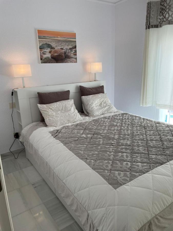 Noria 2, Pied Dans Le Sable, Magnifique Vue Mer, Piscine, Garage, Climatisation San Luis de Sabinillas Bagian luar foto