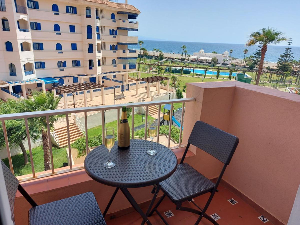 Noria 2, Pied Dans Le Sable, Magnifique Vue Mer, Piscine, Garage, Climatisation San Luis de Sabinillas Bagian luar foto
