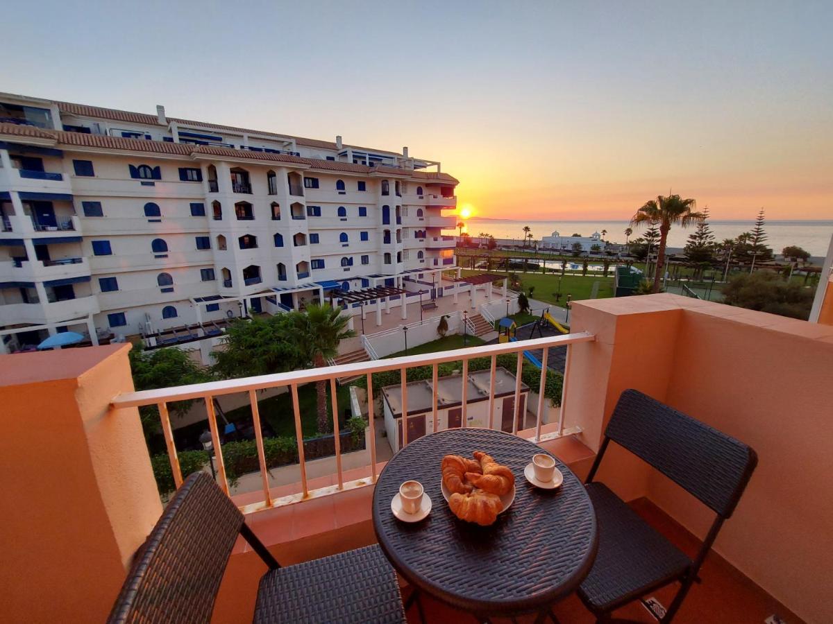 Noria 2, Pied Dans Le Sable, Magnifique Vue Mer, Piscine, Garage, Climatisation San Luis de Sabinillas Bagian luar foto