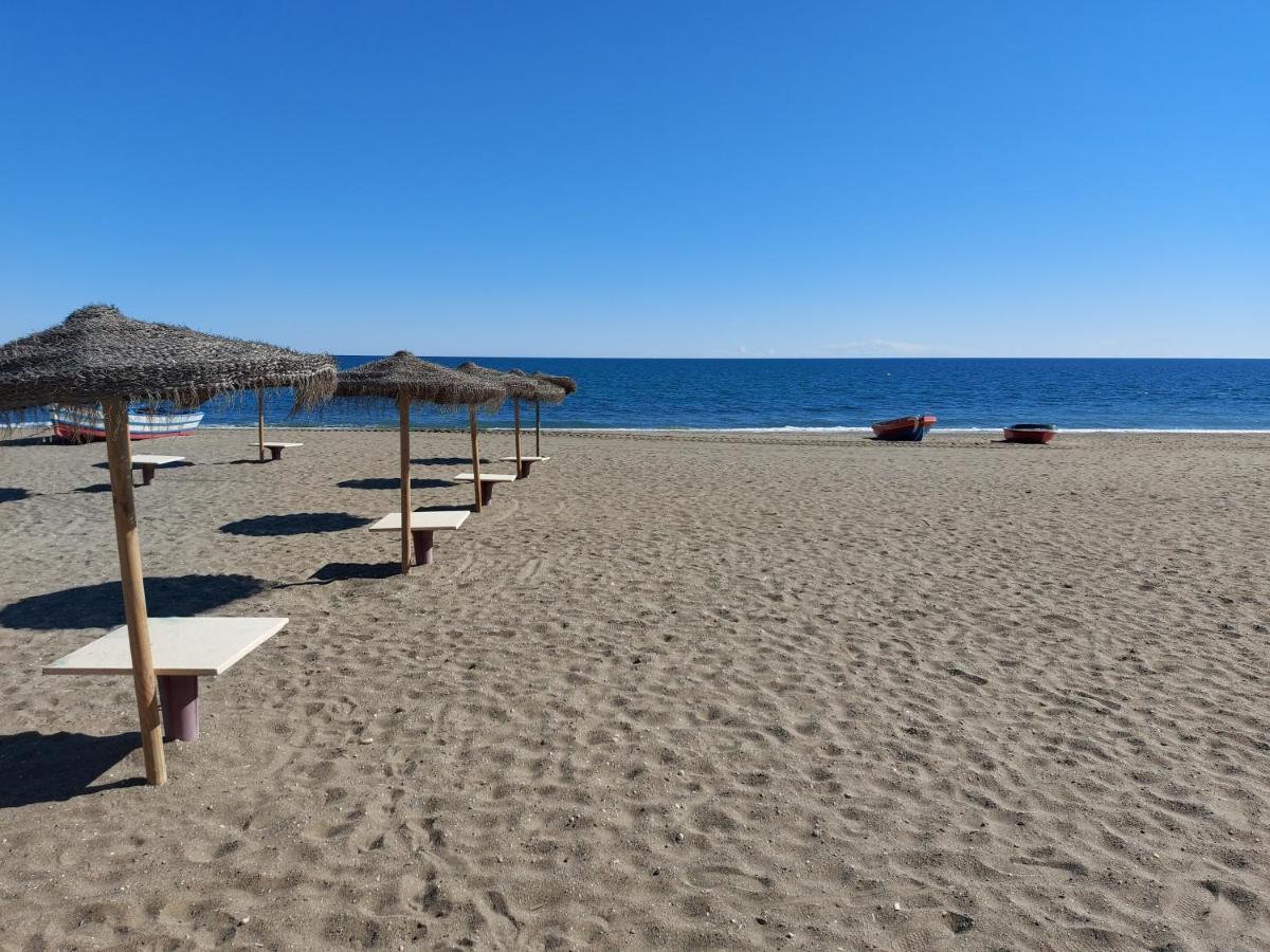 Noria 2, Pied Dans Le Sable, Magnifique Vue Mer, Piscine, Garage, Climatisation San Luis de Sabinillas Bagian luar foto