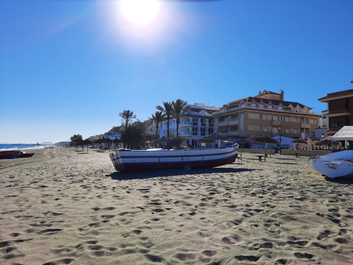 Noria 2, Pied Dans Le Sable, Magnifique Vue Mer, Piscine, Garage, Climatisation San Luis de Sabinillas Bagian luar foto