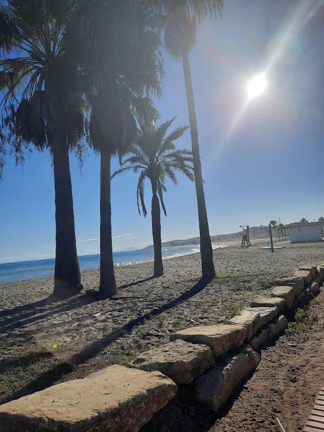 Noria 2, Pied Dans Le Sable, Magnifique Vue Mer, Piscine, Garage, Climatisation San Luis de Sabinillas Bagian luar foto
